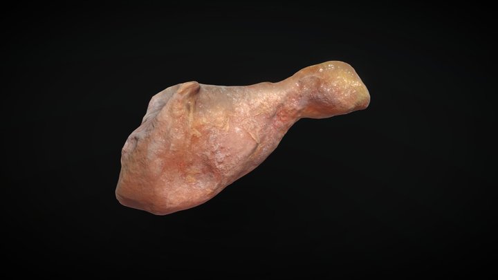 One frozen chicken leg 3D Model