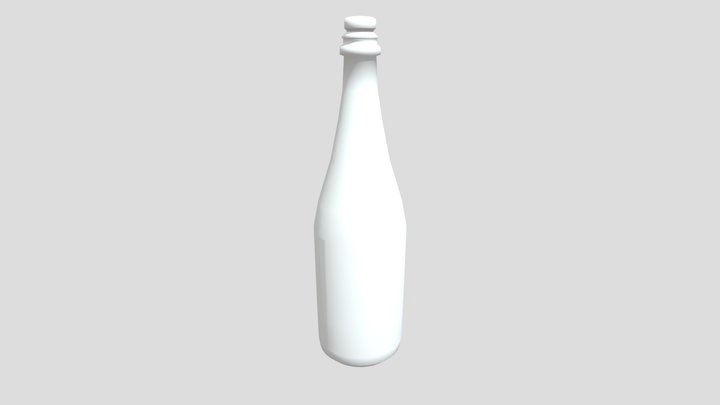 Wine Bottle with cork [no texture] 3D Model