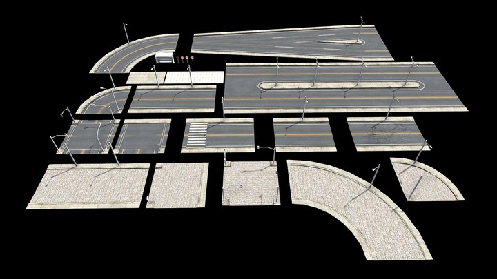 Road Modular 3D Model