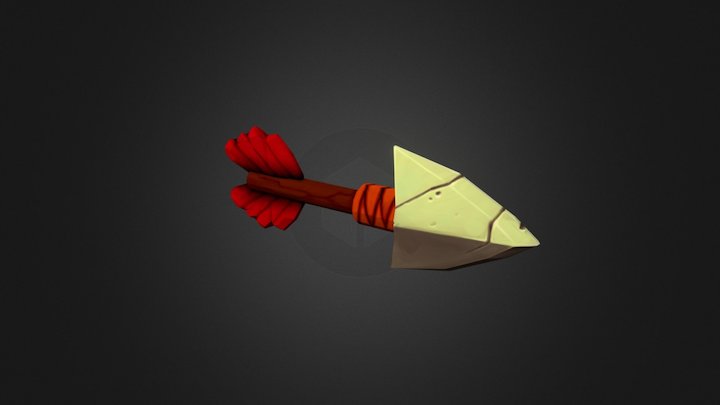Spelunky Trap Arrow 3D Model