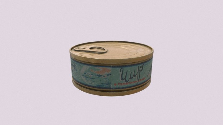Soviet Canned Food 3D Model