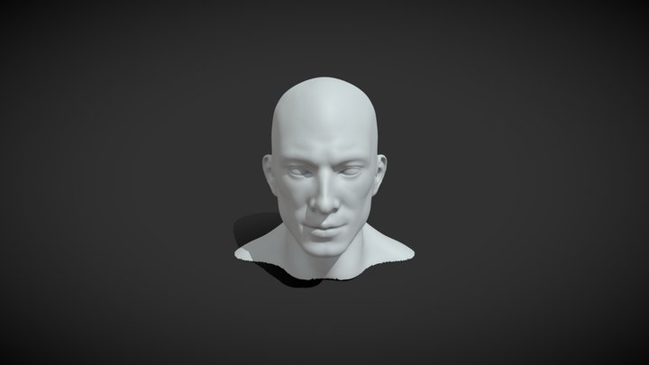 A Roblox man face, 3D models download