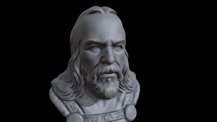 Viking Head 3D Model