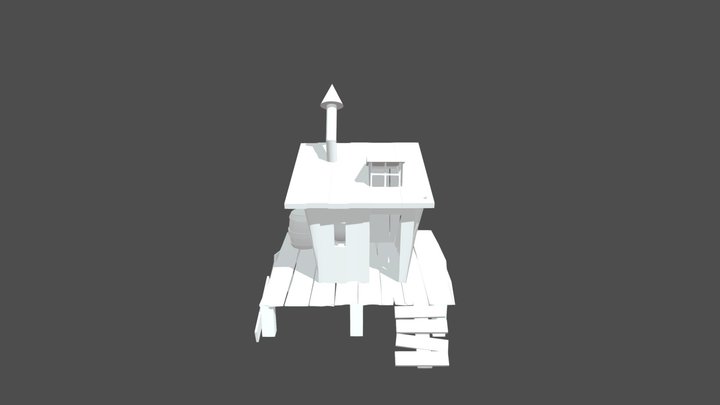 Casa de lago 3D Model