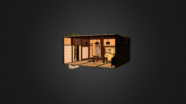 Japanese Tea Room 3D Model