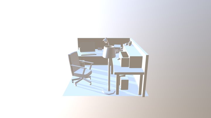 Deskscenefinal 3D Model