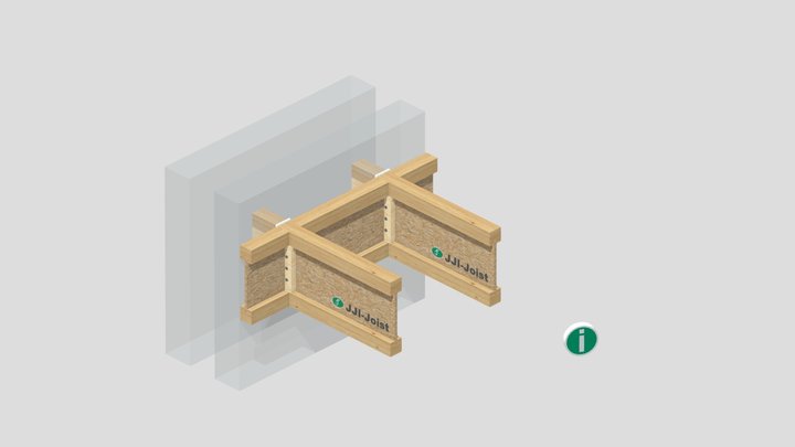 F7A | JJI-Joist bearing in block wall 3D Model