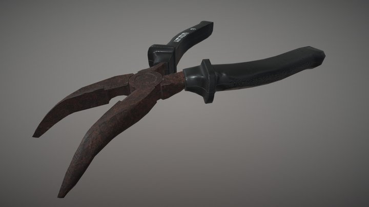 Needle Nose Plier - game art 3D Model