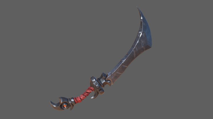 Stylized Sword [Eye of the crow] 3D Model