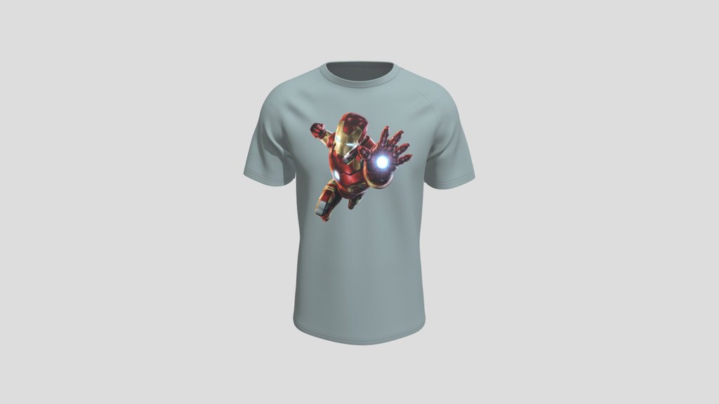 Iron Man Blast Graphic T Shirt