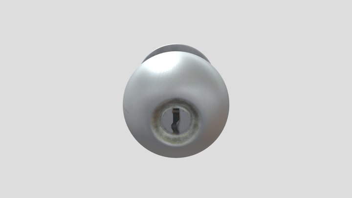 Rusty Door Knob 3D Model