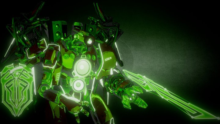 Siren titan (MonsterUP) 3D Model