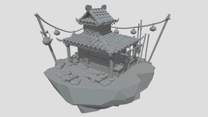 Tea House 3D Model