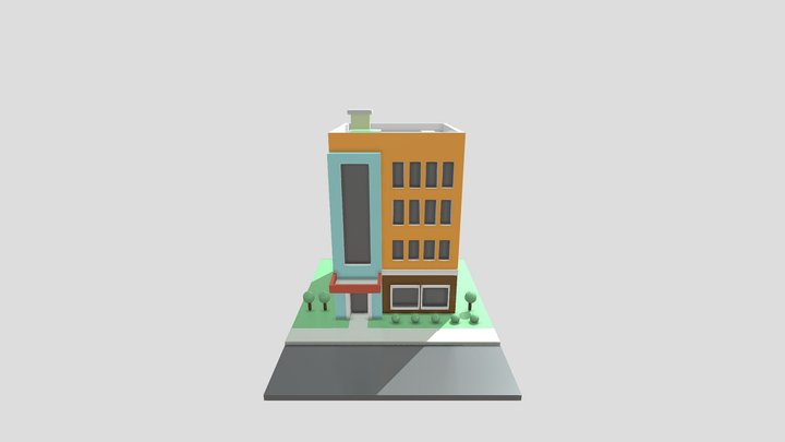 Predio isometrico 3D Model