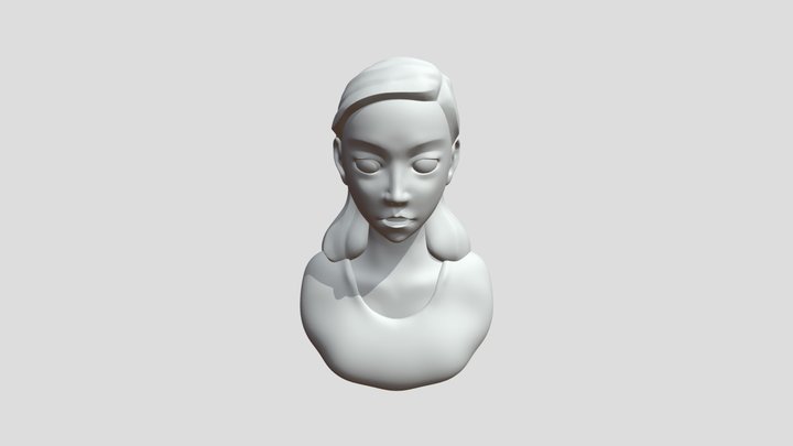 Stylized Bust 3D Model