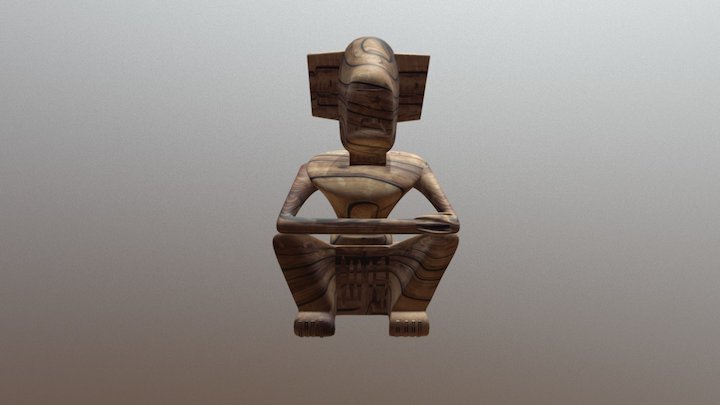 God of Wood 3D Model