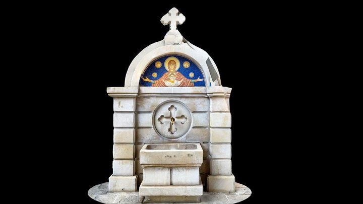Sarajevo Orthodox Church Fountain (Scaniverse) – Free 3D Model STL