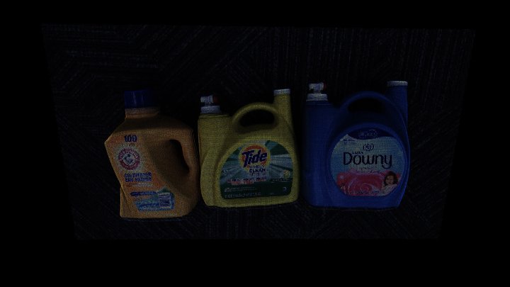 Laundry Detergent Bottles - Helios2/Triton 3D Model