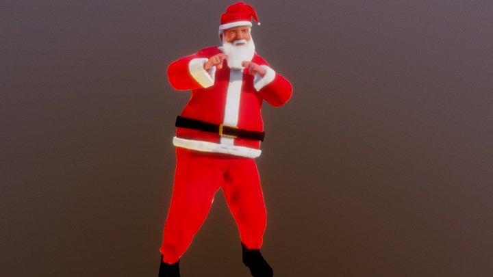 Santa Claus Dancing 3D Model