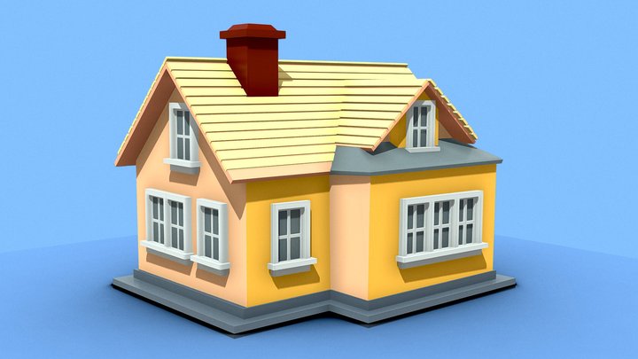 low poly home 1