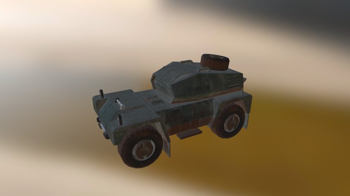 Military Scout Vehicle 3D Model