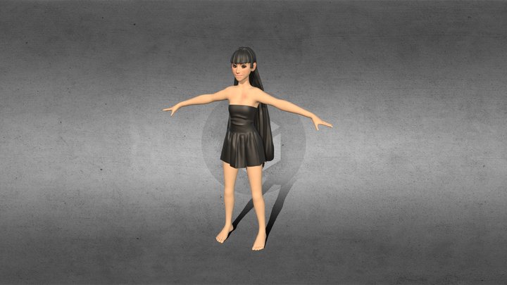 Girl project 3D Model