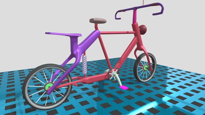 "Low - Poly Bicycle" 3D Model
