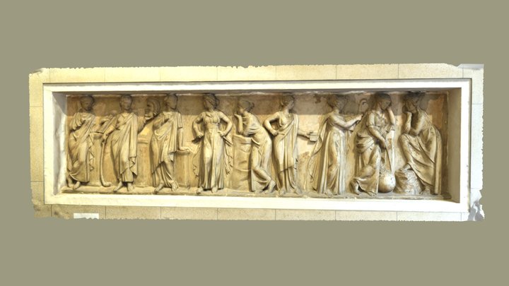 Frieze of the Nine Muses 3D Model