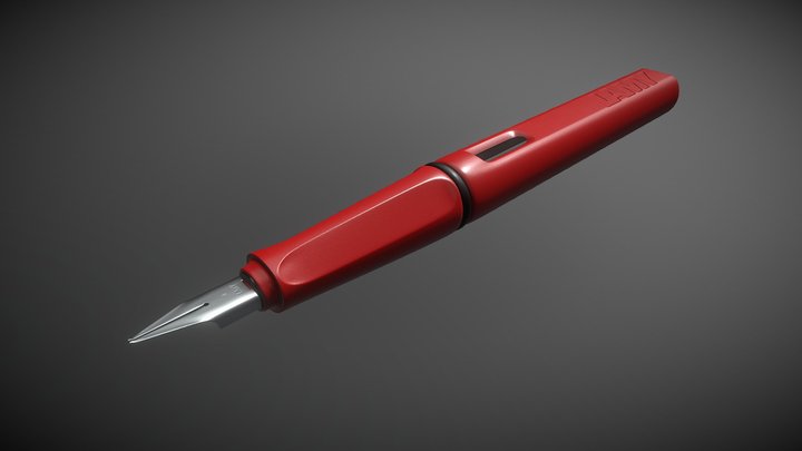 Lamy Safari Fountain Pen 3D Model
