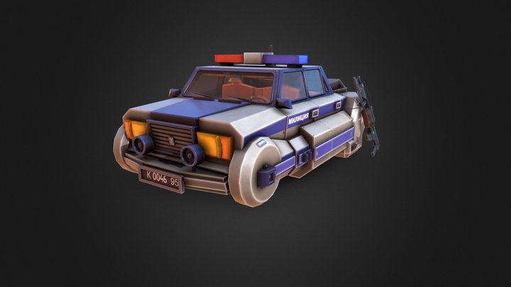 Future Russian Car 3D Model
