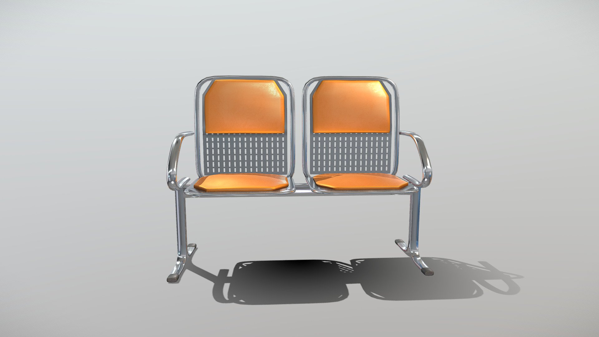 Waiting Room Chair Buy Royalty Free 3D model by 3dia [750c2c0] Sketchfab Store