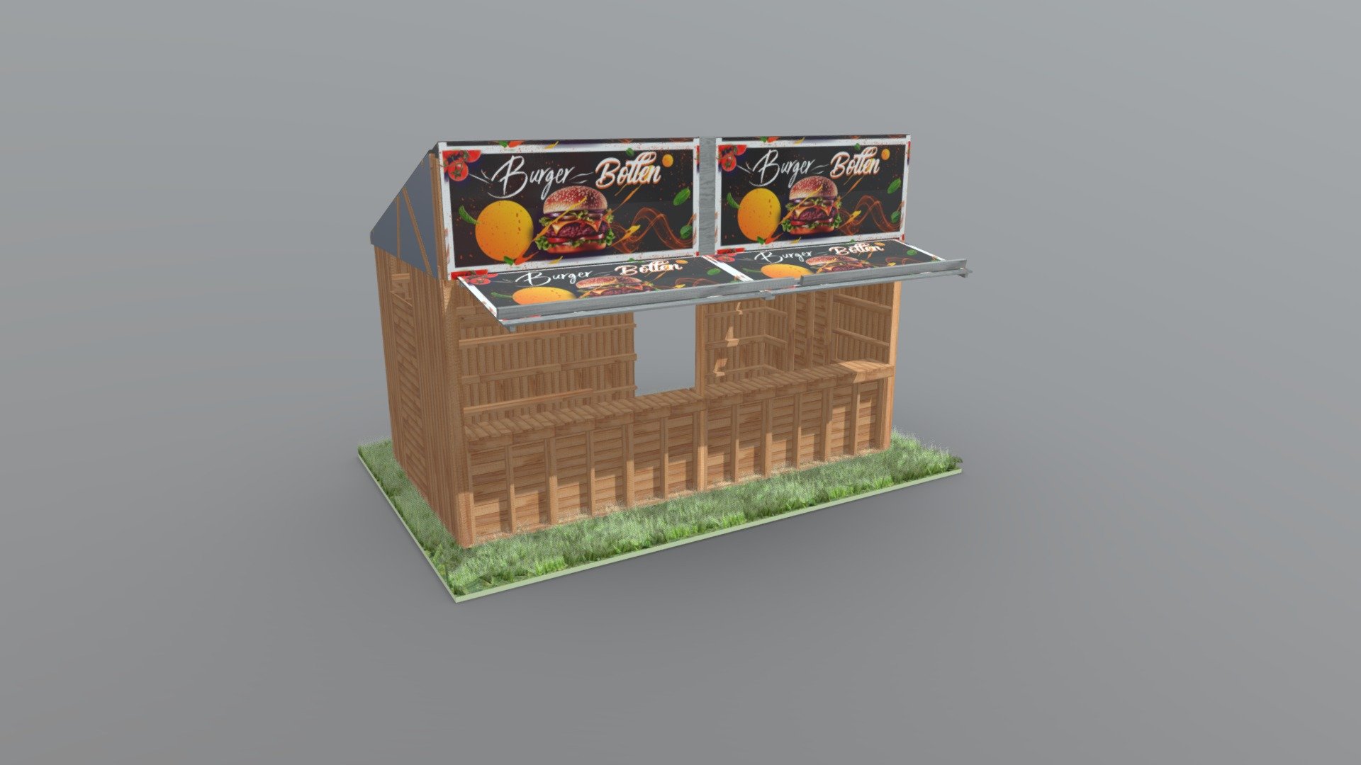 Canberra Foodcorner 3D model by Pop Up Pallets (popuppallets