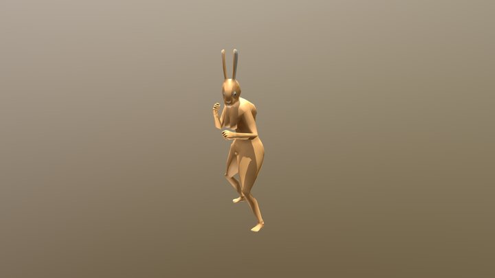 Biovolve Game - Beast Bunny Character 3D Model