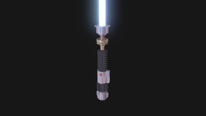 Obi-Wan's Lightsaber (Revenge of the Sith) 3D Model