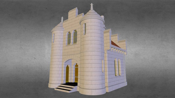 Maison du Gardien du château de COUCY 3D Model