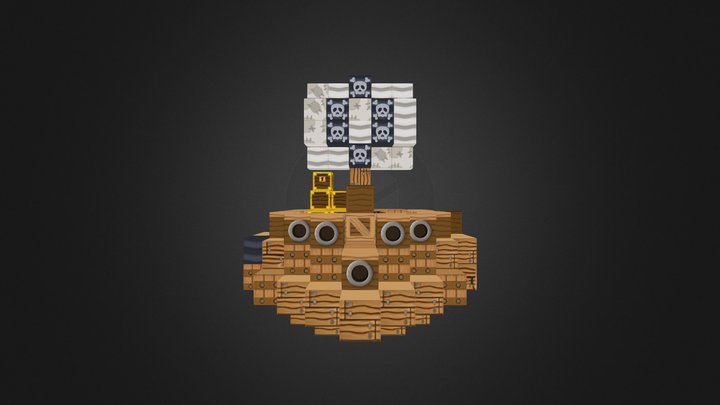 Blokify Pirate Ship! 3D Model