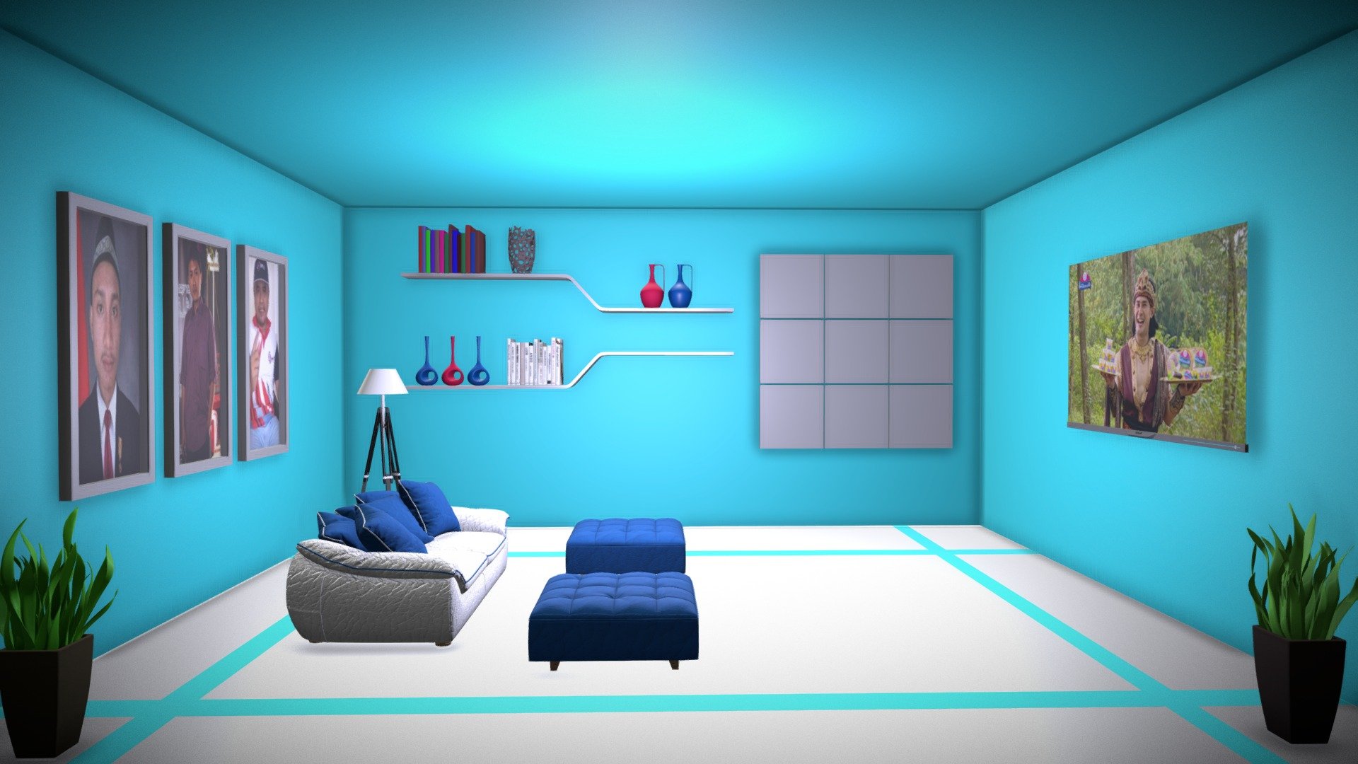 room interior designs - Download Free 3D model by Ghozali.Ghozalu