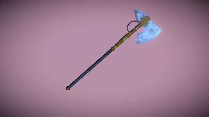 Steampunk Axe 3D Model