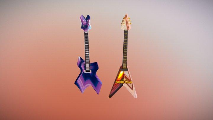 Guitars 3D Model