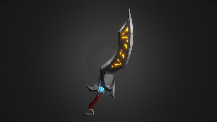 Great sword - toonish weapon 3D Model