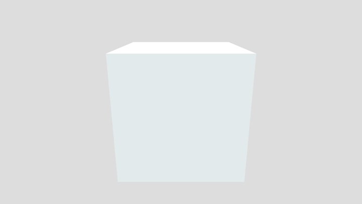 Cube for blender 1x1x1 3D Model