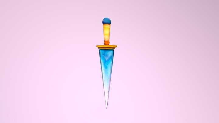 Glass Dagger 3D Model