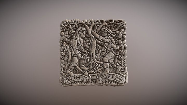 Medieval Garden_Relief 3D Model