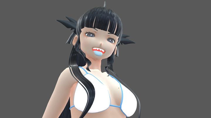 Artemis of the Blue (Vtuber Character) 3D Model