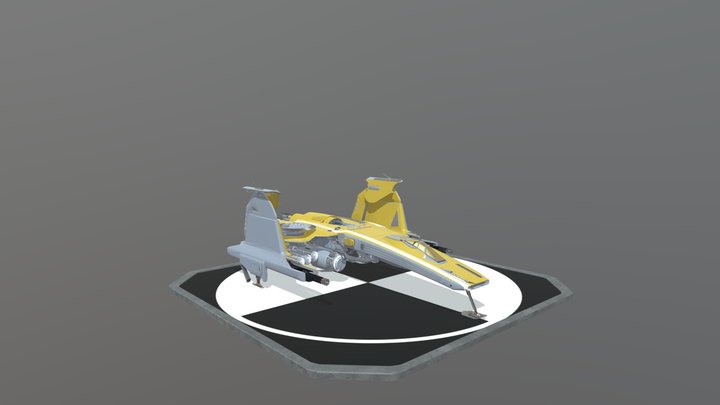 LRAT Space Fighter FV 3D Model