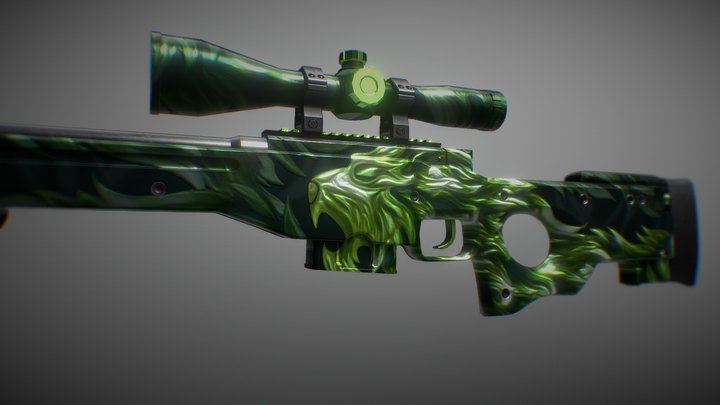 AWP | Unleashed Beast 3D Model