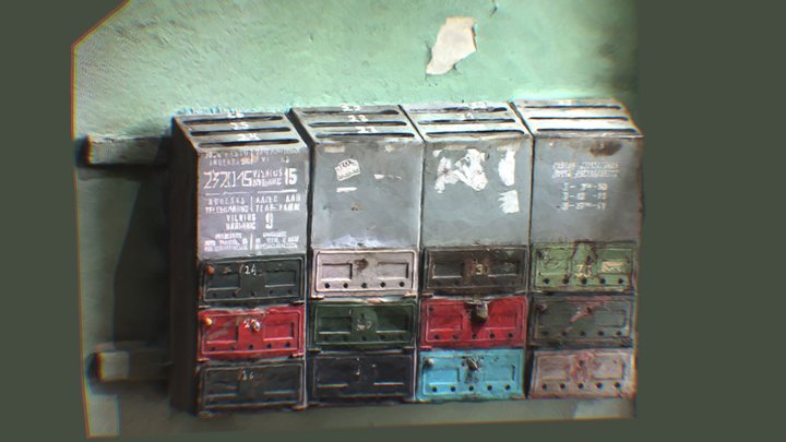 Soviet Mail Box 3D Model