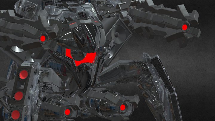Speaker strider 2.0 3D Model