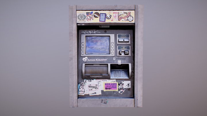 Vandalized ATM [derivative] – Free 3D Model STL