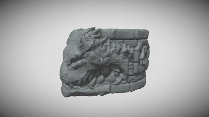 Ring Dragon Tower 5$ 3D Model